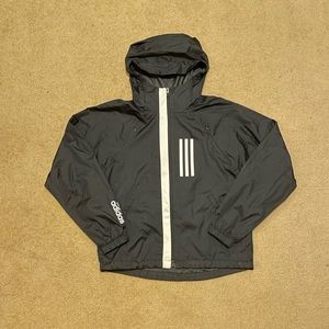 Black Adidas Windbreaker / Rain Coat Size Women’s Small